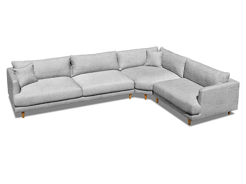 Rae 5 Seat Modular Right - Grey