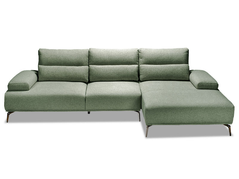 Solar 3 Seater Chaise - Green