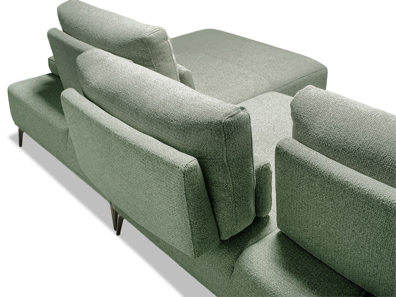 Solar 3 Seater Chaise - Green