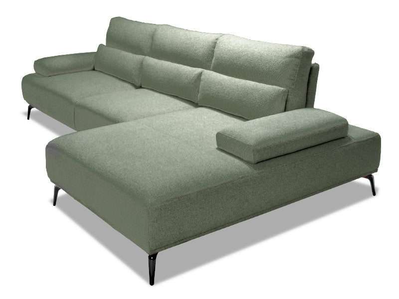 Solar 3 Seater Chaise - Green