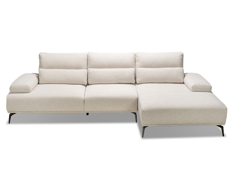 Solar 3 Seater Chaise - Latte