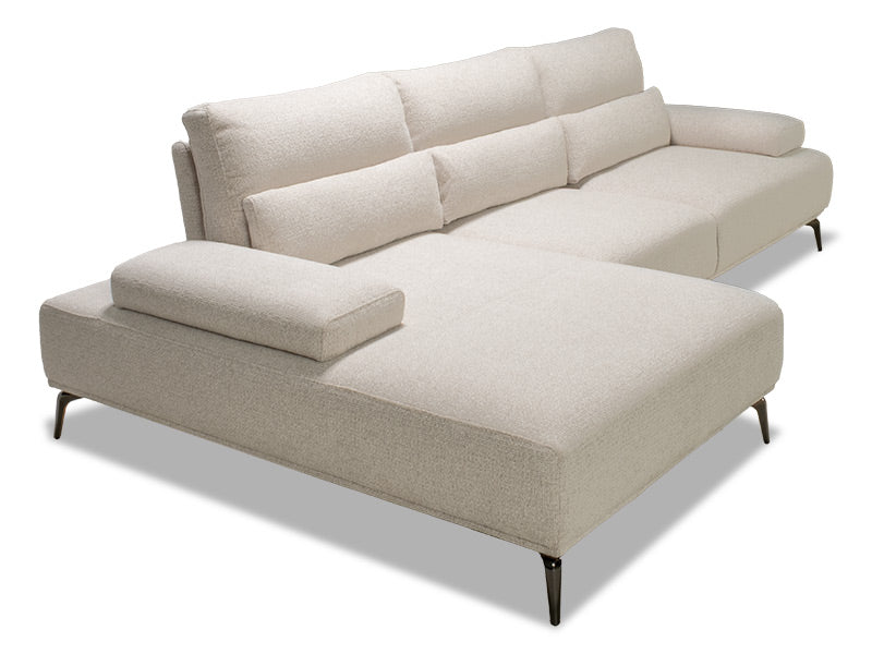 Solar 3 Seater Chaise - Latte