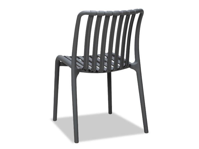 Surf Armless Outdoor Dining Chair - Grey