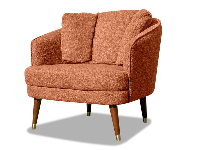 Tatum Accent Chair - Terracotta