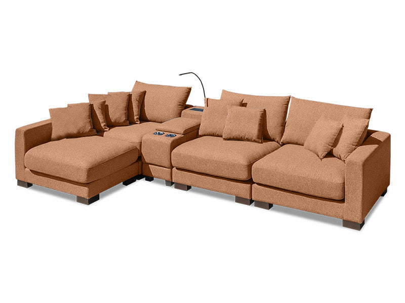 Trevi Reversible Chaise - Coral