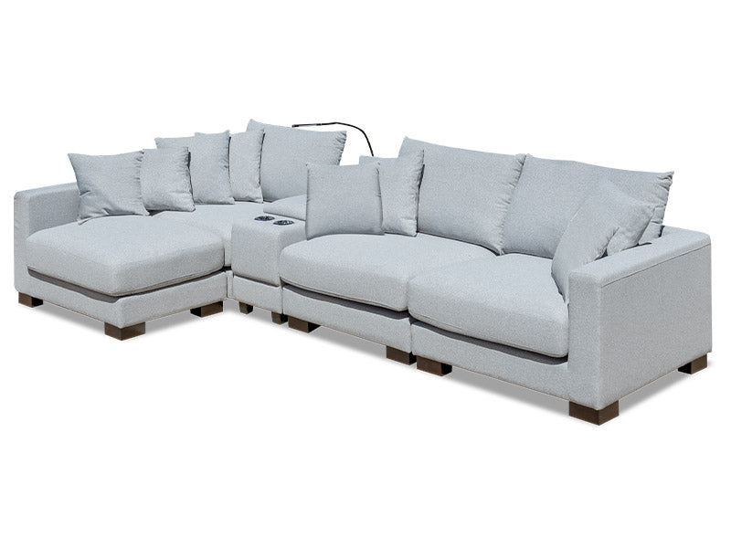 Trevi Reversible Chaise - Silver