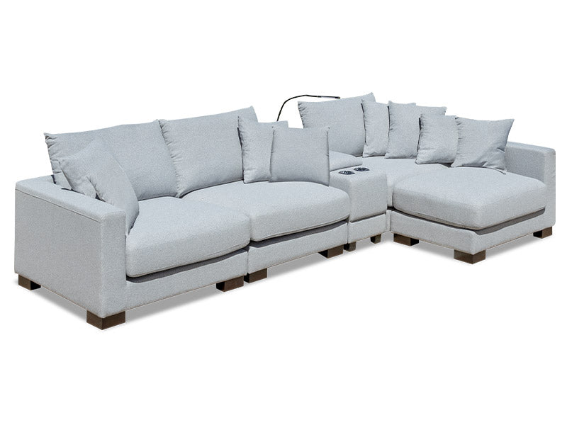 Trevi Reversible Chaise - Silver