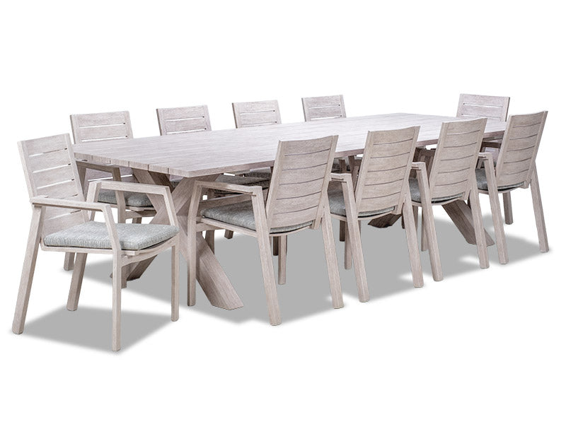 Tuscan Outdoor Table + 10 Chairs