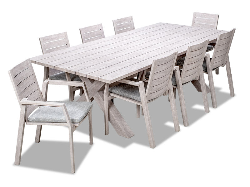 Tuscan Outdoor Table + 8 Chairs