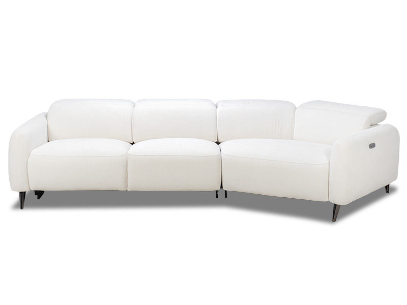 Uptown 3 Seat Recliner Chaise - Light Grey