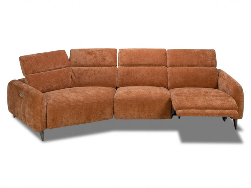 Uptown 3 Seat Recliner Chaise - Caramel
