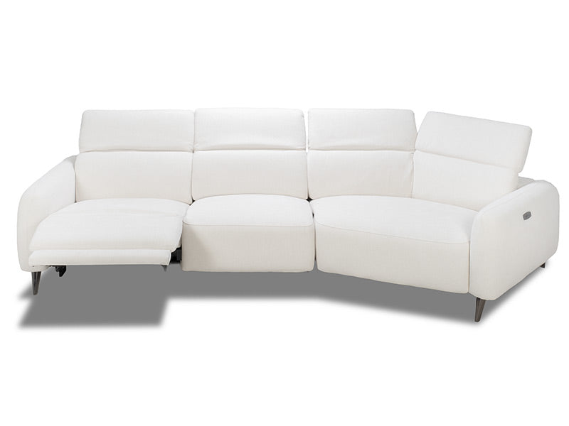 Uptown 3 Seat Recliner Chaise - Light Grey