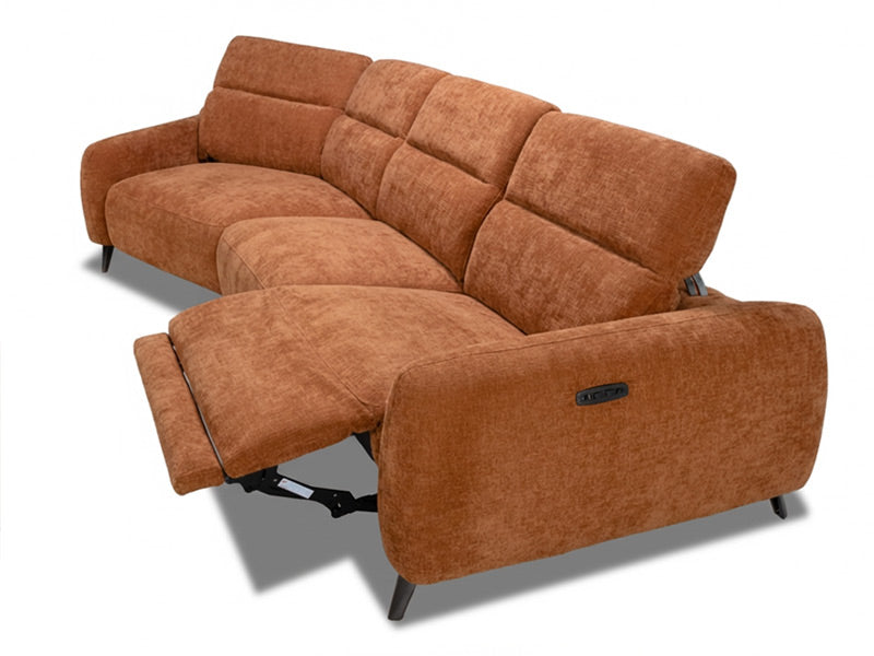 Uptown 3 Seat Recliner Chaise - Caramel
