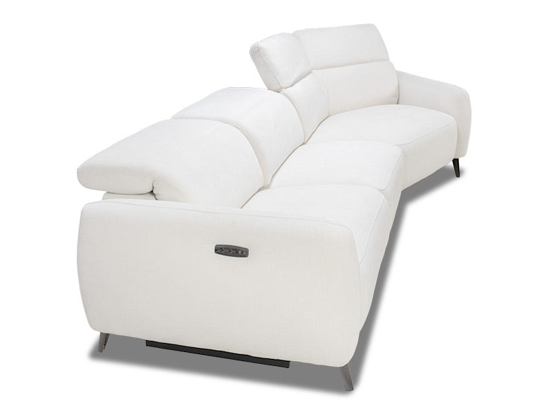 Uptown 3 Seat Recliner Chaise - Light Grey