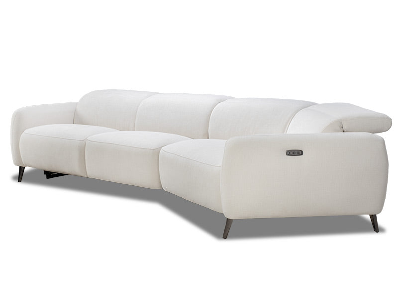 Uptown 3 Seat Recliner Chaise - Light Grey