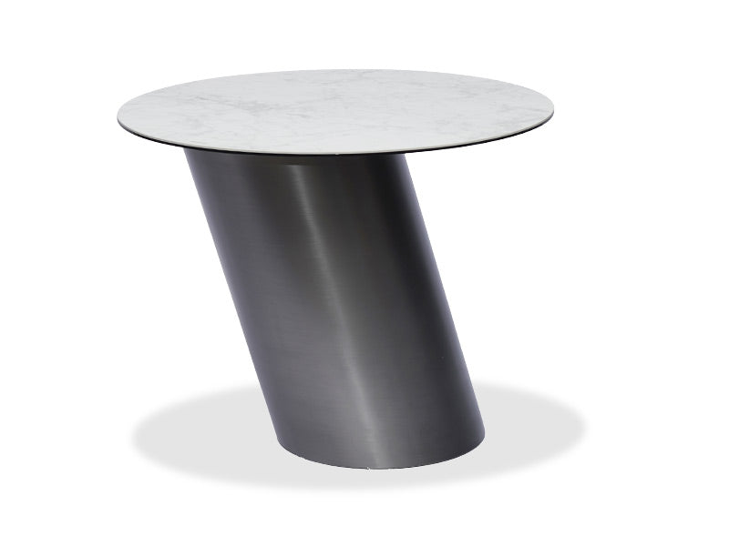 Alpha Side Table - Marble Grey