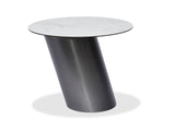 Alpha Side Table - Marble Grey