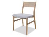 Pisces Oak Dining Chair - Silver