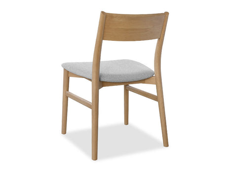 Pisces Oak Dining Chair - Silver