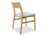 Pisces Oak Dining Chair - Silver