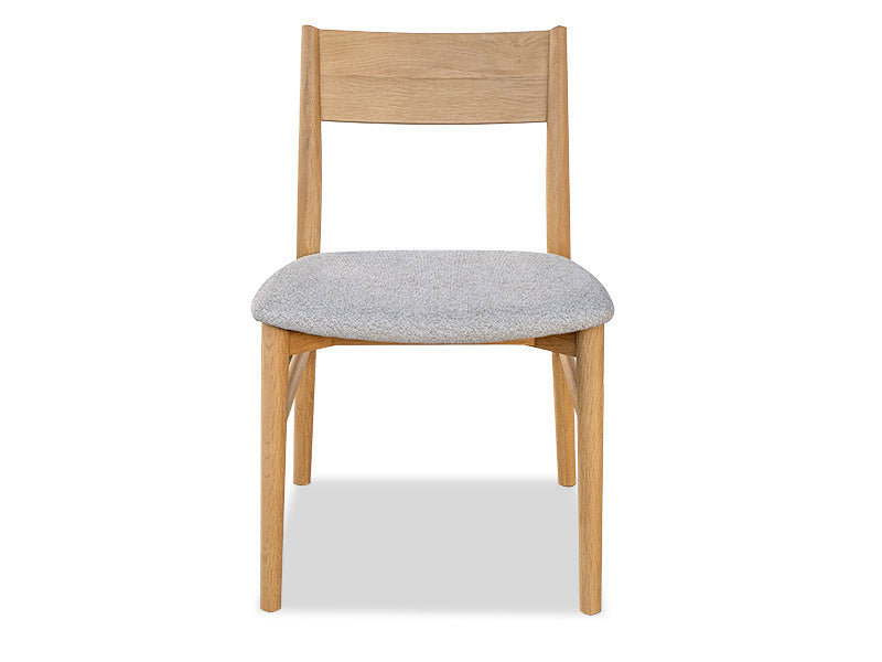 Pisces Oak Dining Chair - Silver