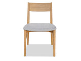 Pisces Oak Dining Chair - Silver