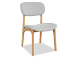 Halo Oak Dining Chair - Silver