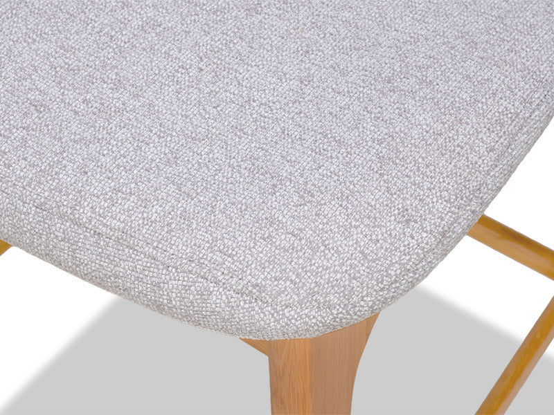 Arlo Oak Barstool - Silver