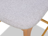 Arlo Oak Barstool - Silver