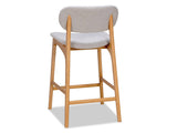Arlo Oak Barstool - Silver