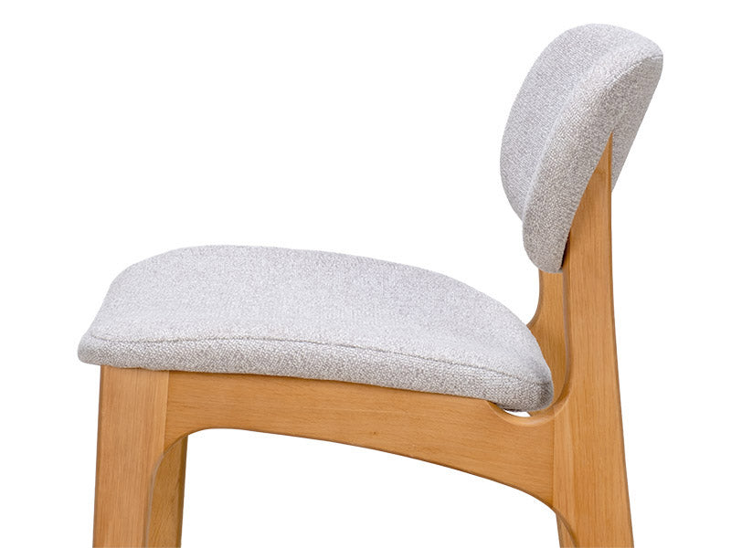 Arlo Oak Barstool - Silver