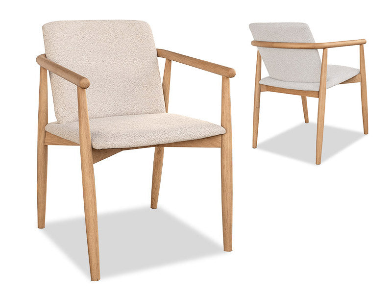 Aston Oak Dining Chair - Fabric