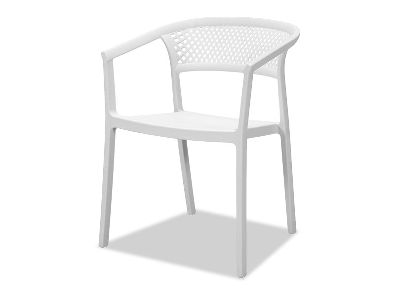 Beach Outdoor Dining Chair - White