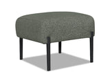 Bellevue Fabric Footstool - Green