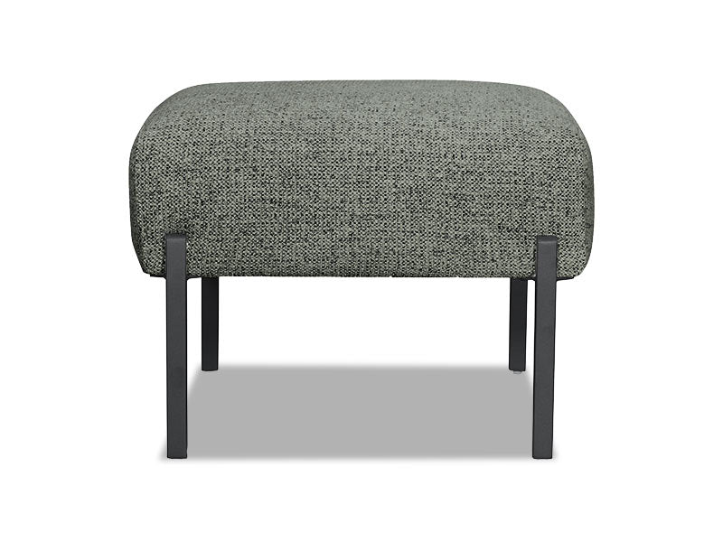 Bellevue Fabric Footstool - Green