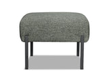 Bellevue Fabric Footstool - Green