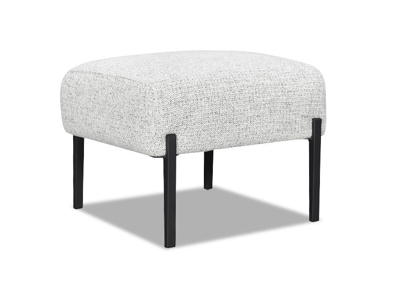Bellevue Fabric Footstool - Grey