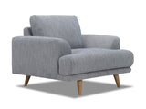 Berlin Armchair - Blue/Grey