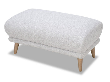 Berlin Ottoman - Cobble Ash Grey