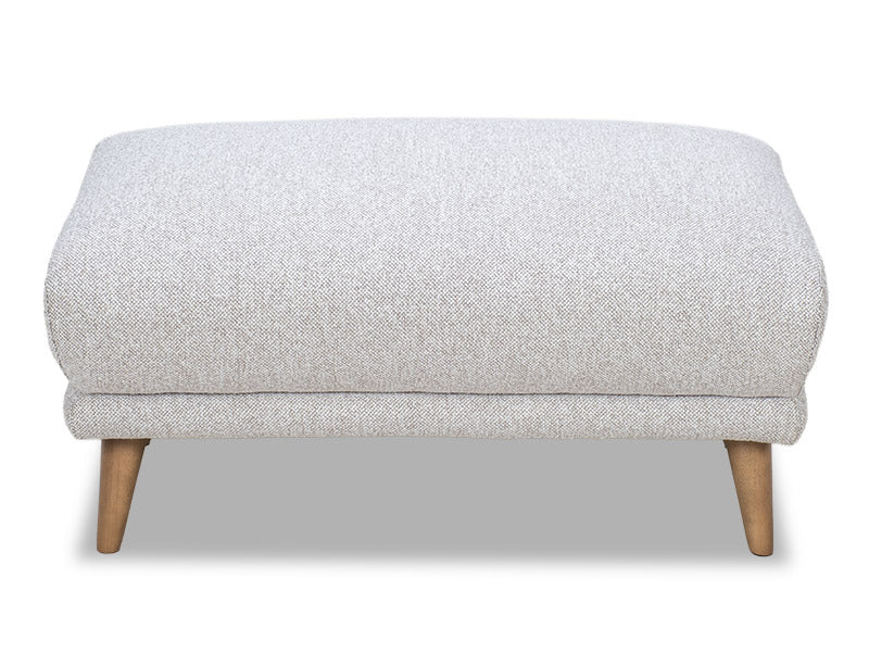 Berlin Ottoman - Cobble Ash Grey