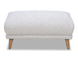 Berlin Ottoman - Cobble Ash Grey