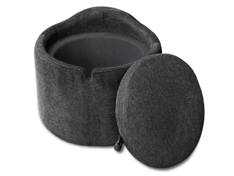 Box Storage Ottoman - Charcoal