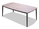 Broome Polywood Bone Gunmetal 1800 Table