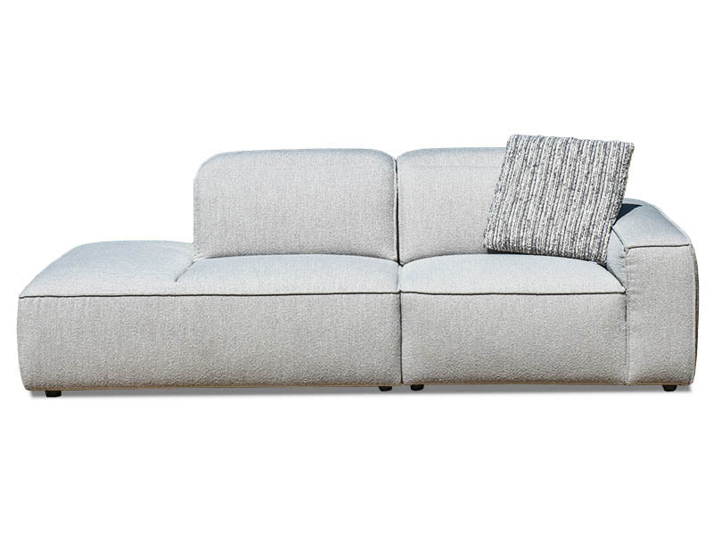 Burma 2 Seat Open Chaise - Grey | Impressions Furniture
