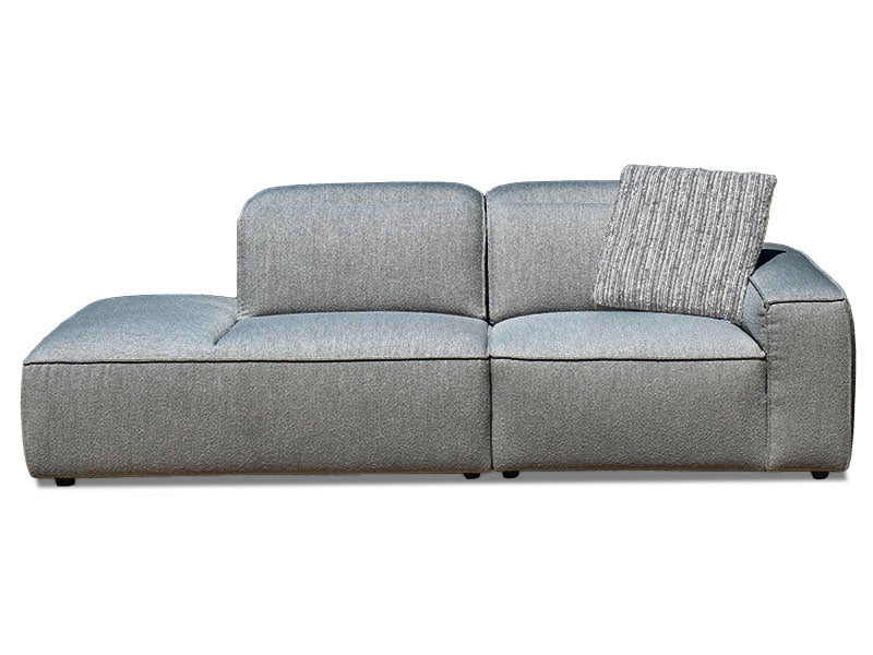 Burma 2 Seat Open Chaise - Dark Grey | Impressions Furniture