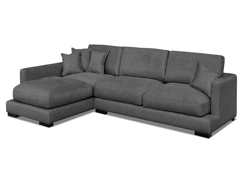 Byron Small Chaise - Dark Grey