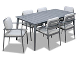 Cairns 7 Piece Outdoor Suite - Gunmetal