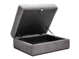Capella 4 Seater + Ottoman - Caviar