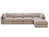 Capella 4 Seater + Ottoman - Cobblestone