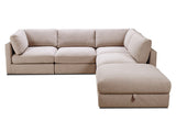 Capella 4 Seater + Ottoman - Cobblestone